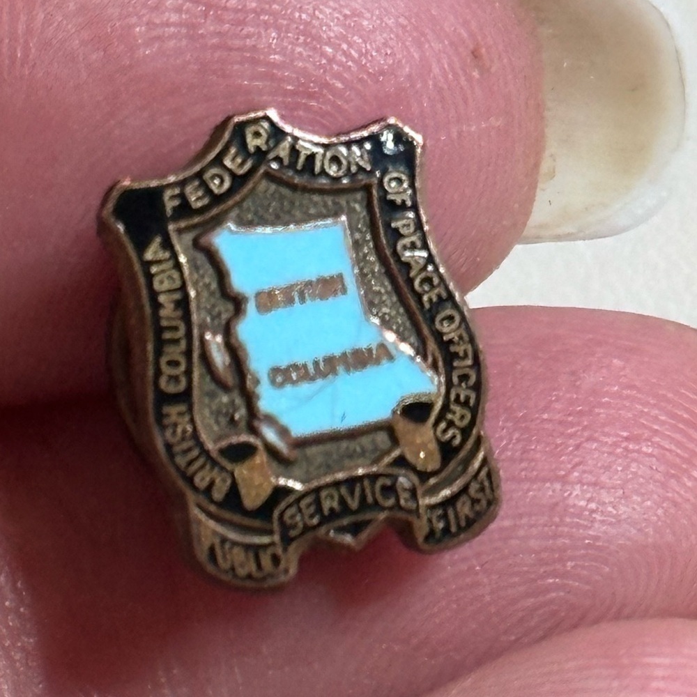 British Columbia Federation of peace officers service liberty first pin